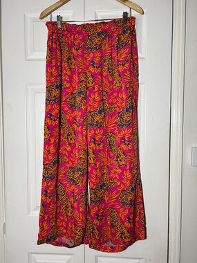 Print Fresh Cheetah Wide Leg Pajama Pant Women’s Small